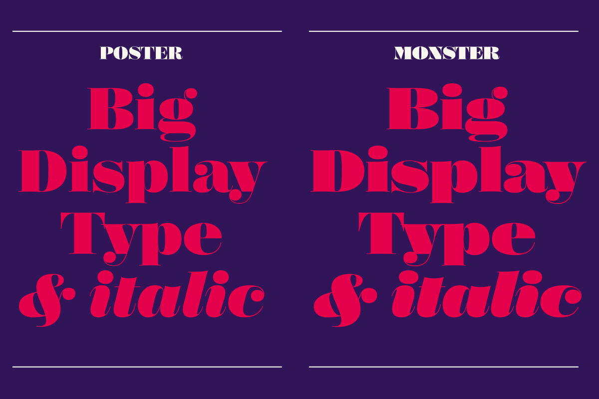 Poster Italic Font preview